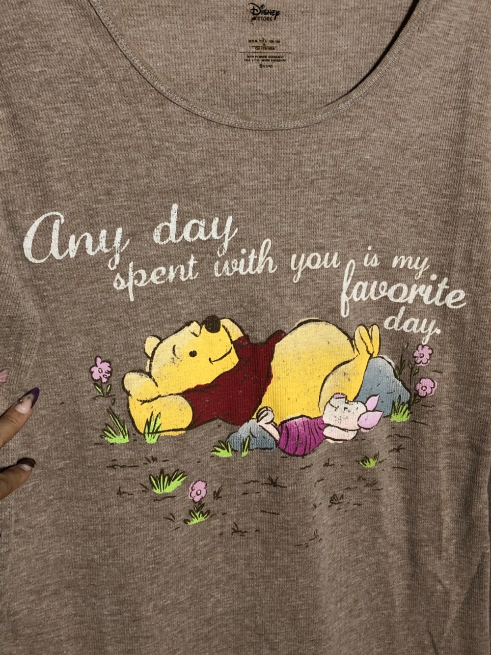 Disney Winnie the Pooh Long sleeve waffle knit thermal - Picture 3 of 7